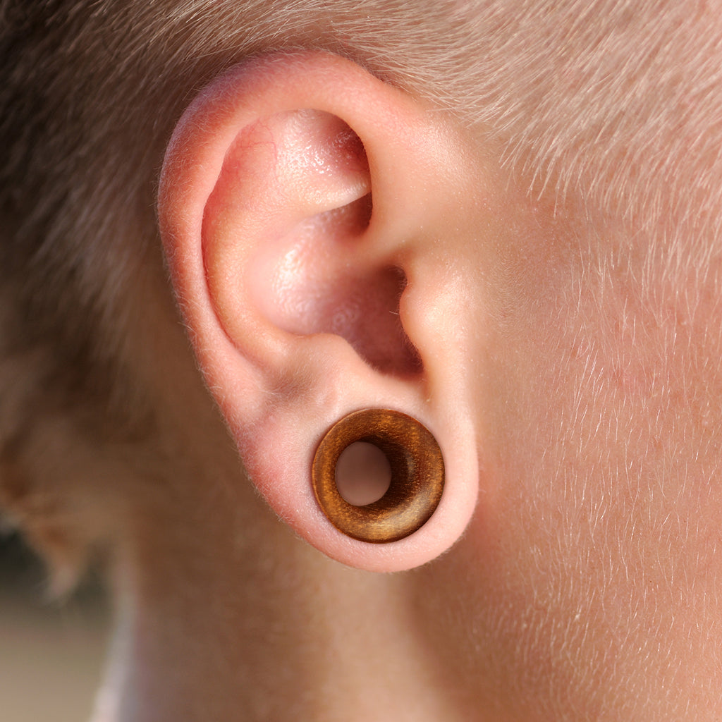 Saba Wood Double Flare Tunnels 4g - 1"