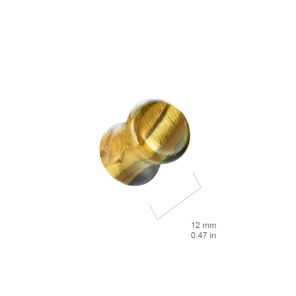 Tiger Eye Stone Handmade Plugs 4g - 1"