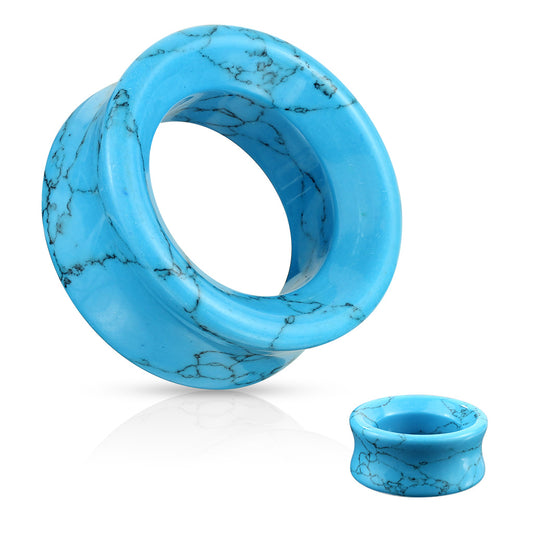 Turquoise Stone Tunnels 2g - 1"