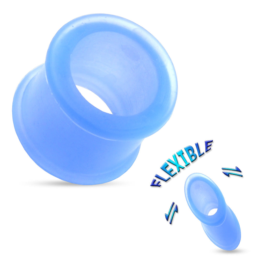 Silicone Thick Wall Double Flare Tunnels 4g - 1 1/32"