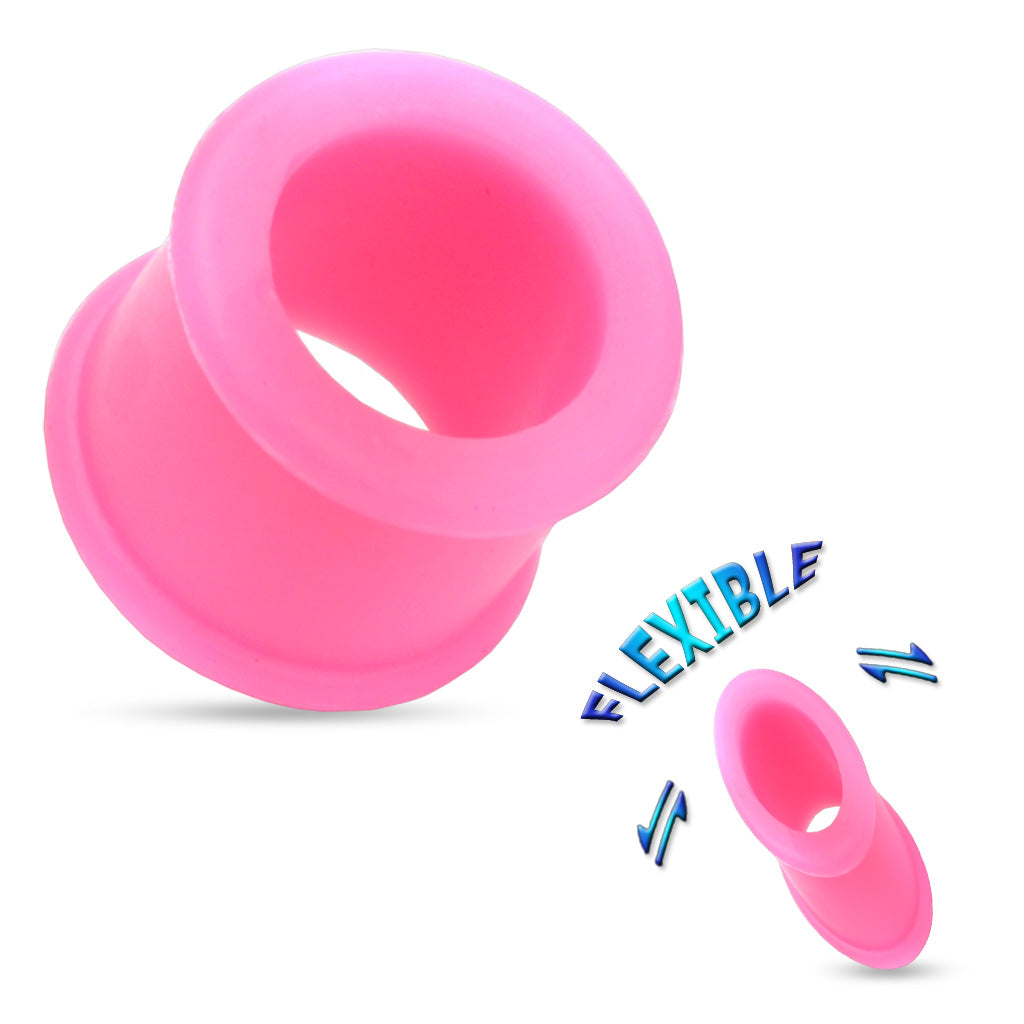 Silicone Thick Wall Double Flare Tunnels 4g - 1 1/32"