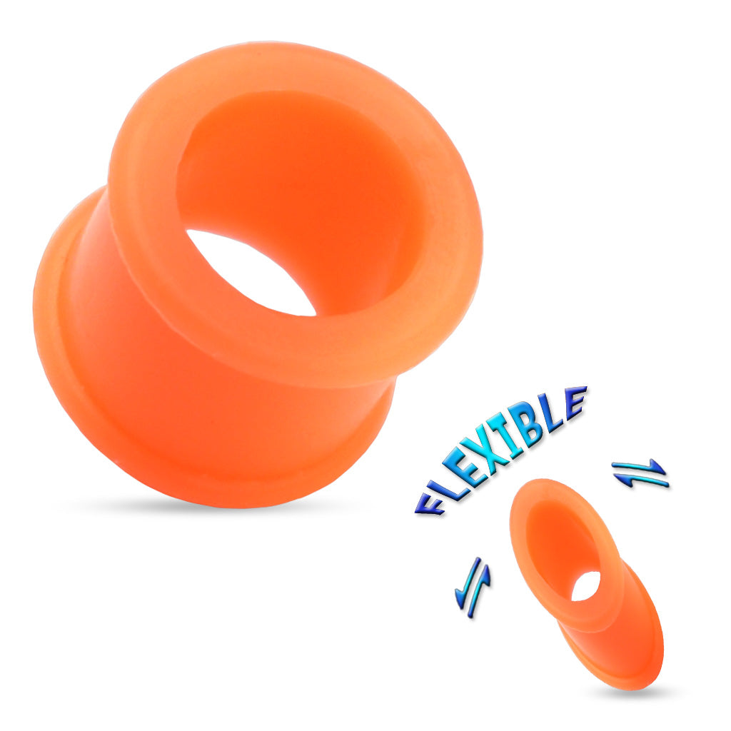 Silicone Thick Wall Double Flare Tunnels 4g - 1 1/32"