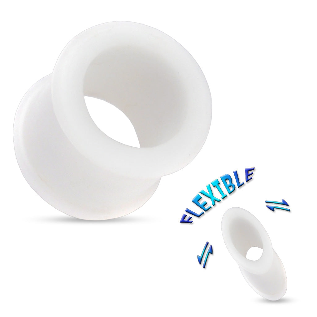 Silicone Thick Wall Double Flare Tunnels 4g - 1 1/32"