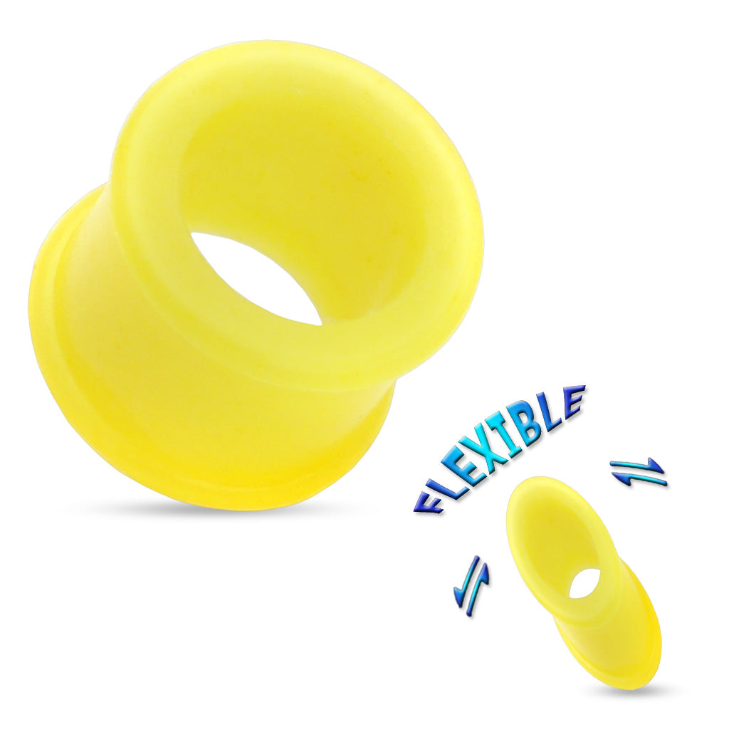 Silicone Thick Wall Double Flare Tunnels 4g - 1 1/32"