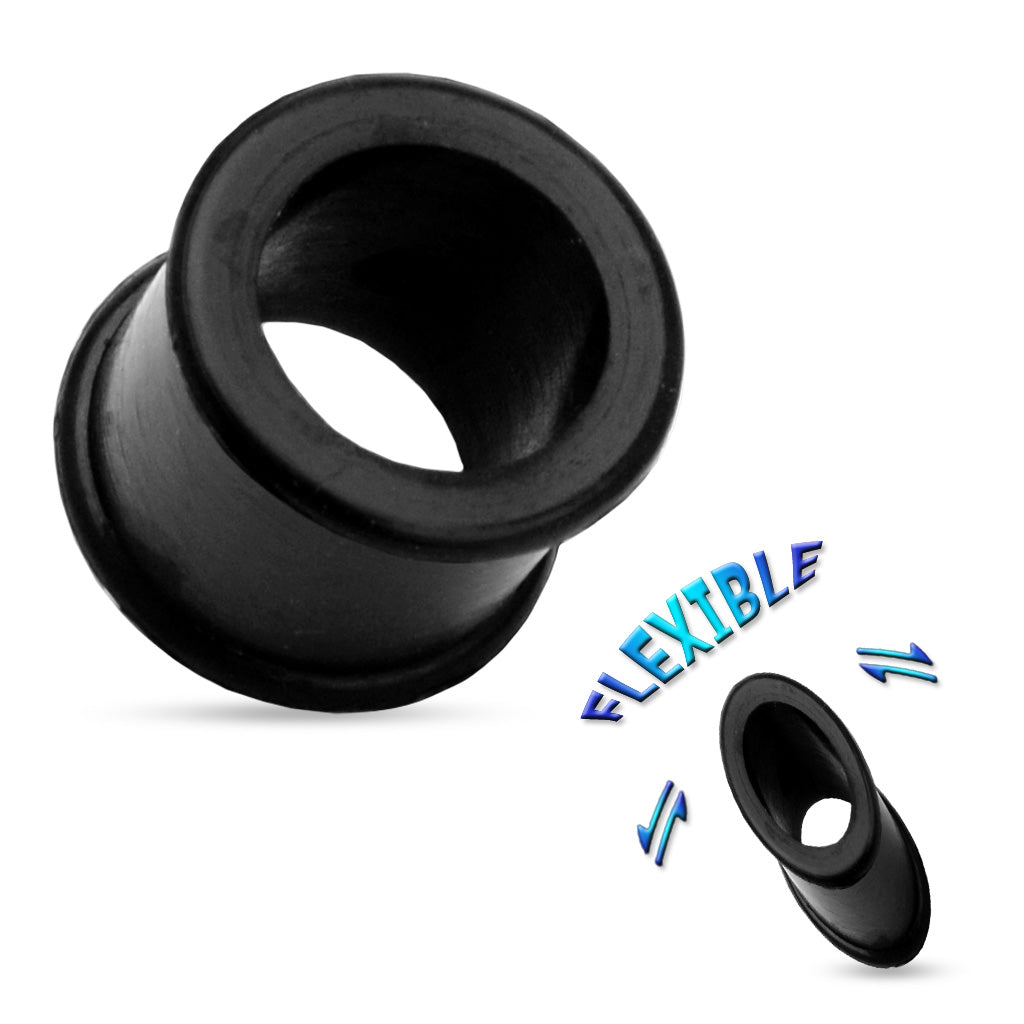 Silicone Thick Wall Double Flare Tunnels 4g - 1 1/32"