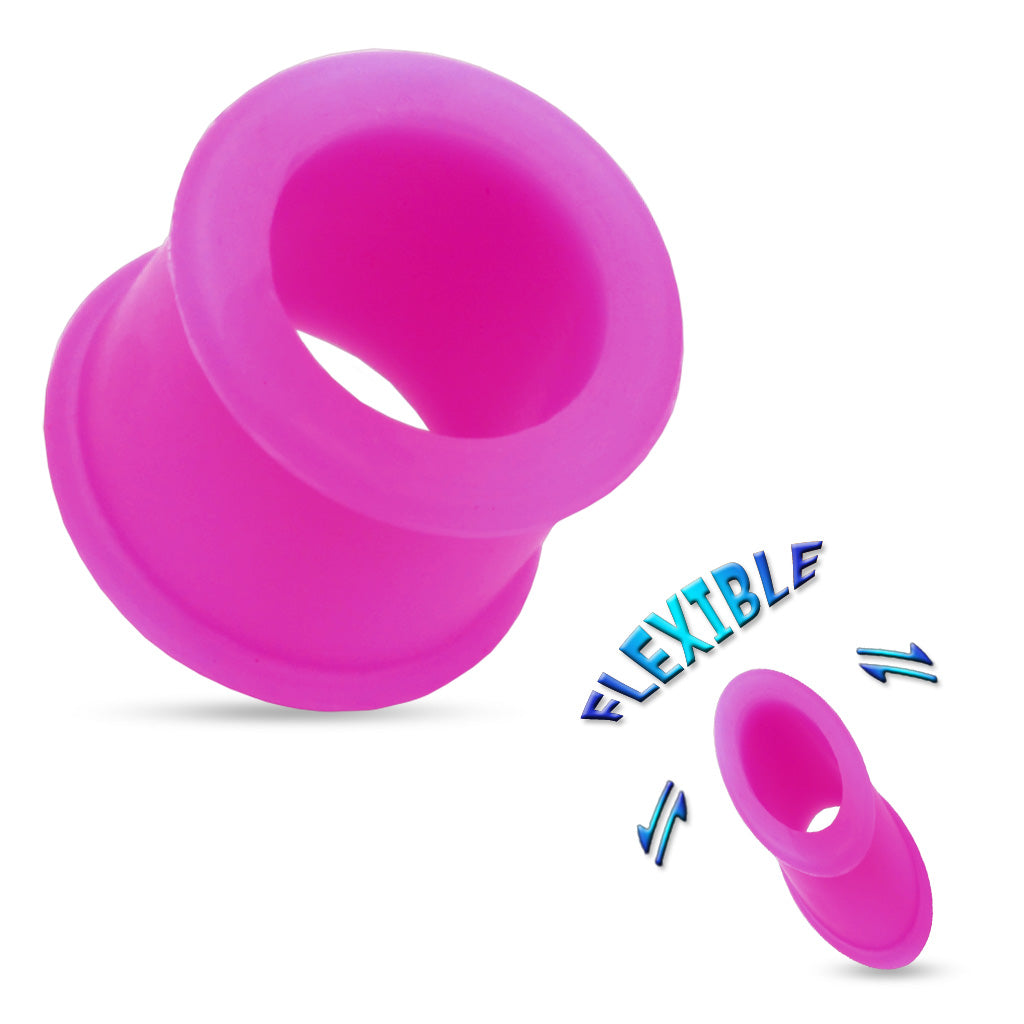Silicone Thick Wall Double Flare Tunnels 4g - 1 1/32"