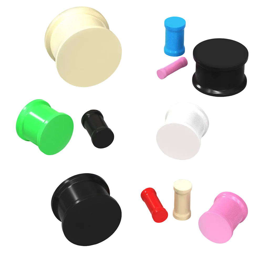 Silicone Skin Double Flare Plugs 4g - 2"