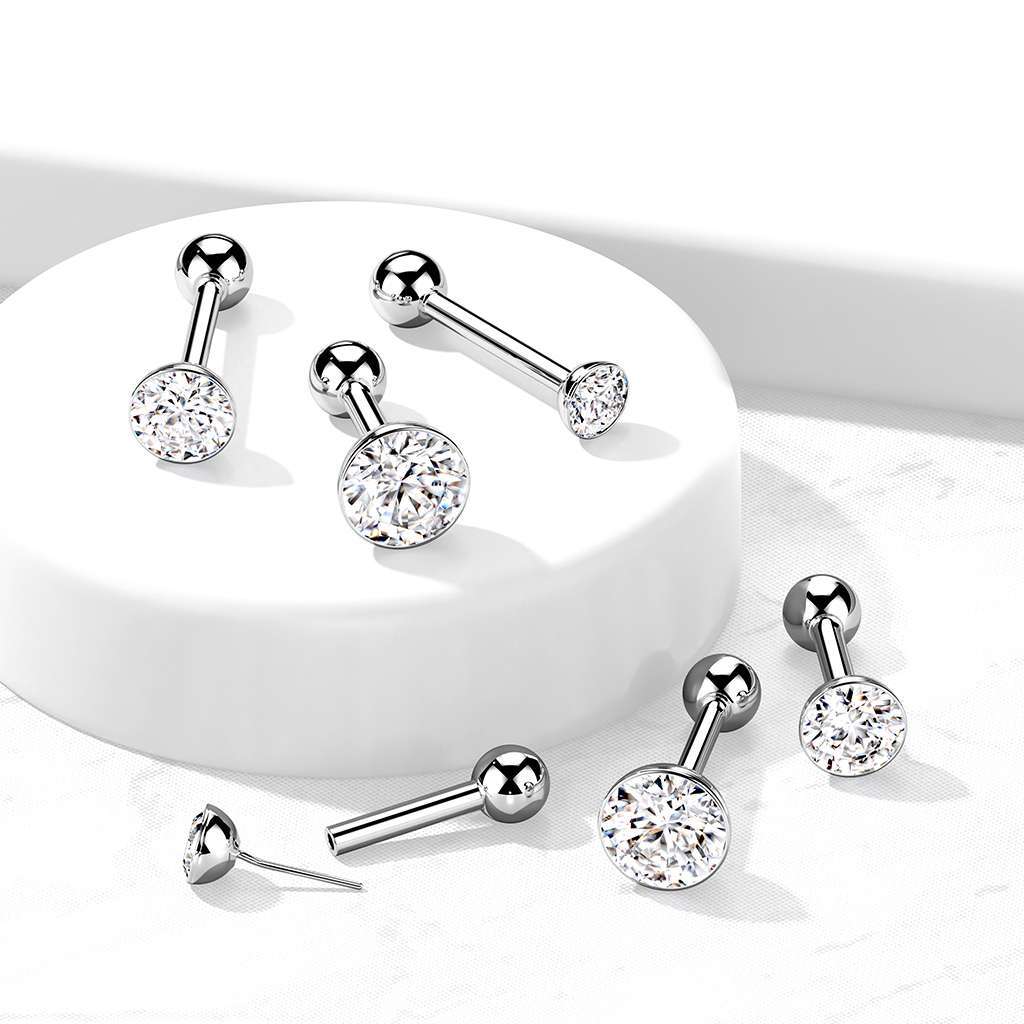 Premium Luxe Grade 23 Ti Jewelled Ballback $49.50