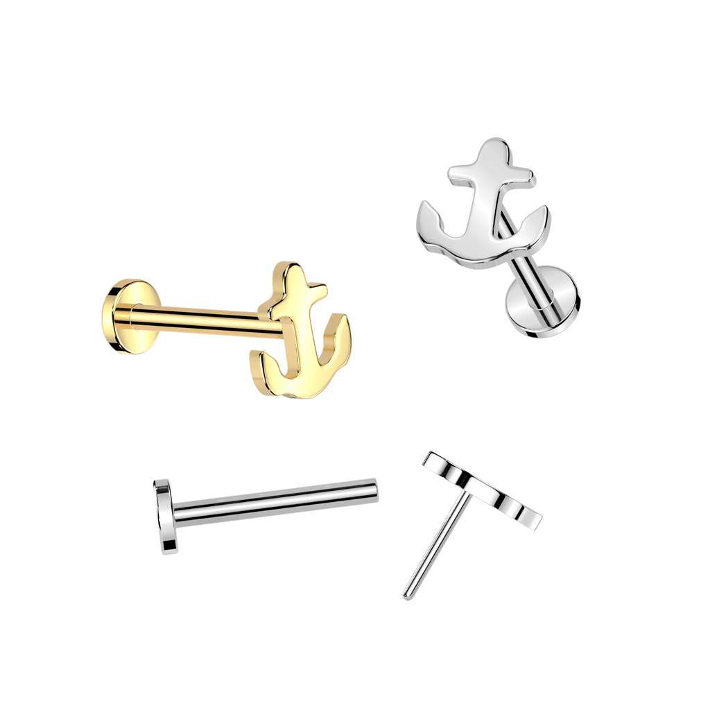 Premium Simple Grade 23 Ti Threadless Anchor Flatback $34.50