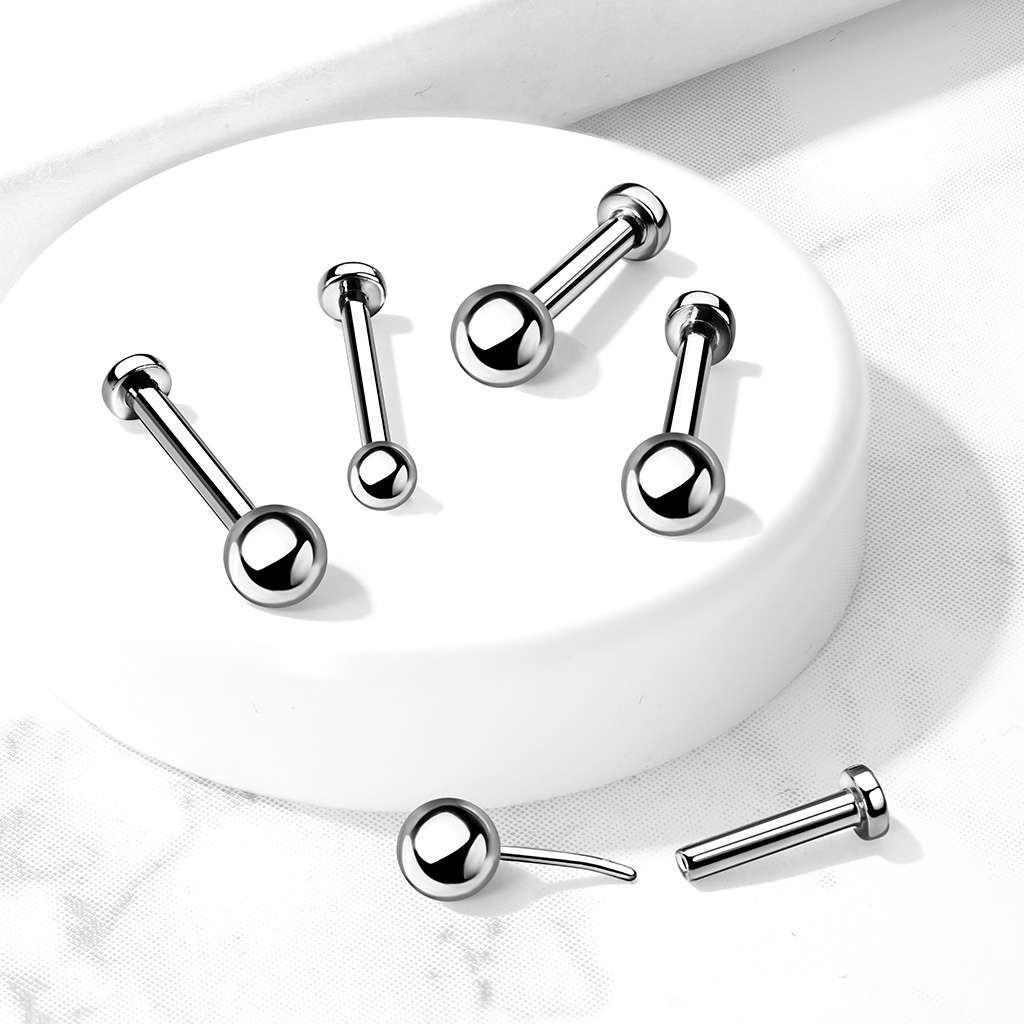 Premium Simple Grade 23 Ti Threadless Flatback $34.50