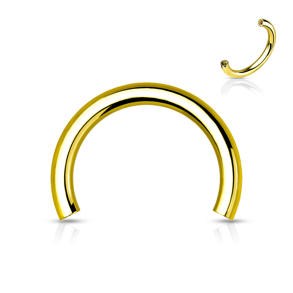 PVD Surgical Steel Internally Threaded Circular Barbell 16g-14g