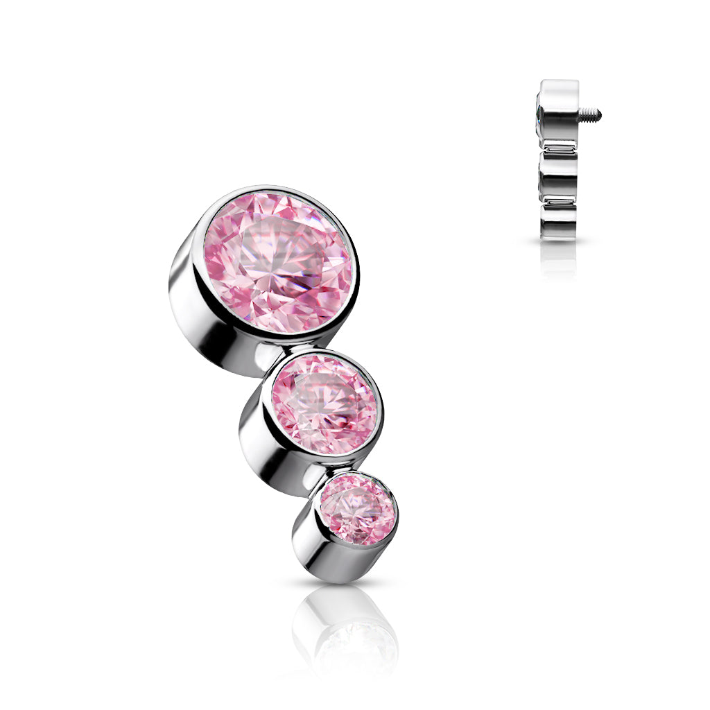 Premium G23 Titanium Trinity Cascade Microdermal Top