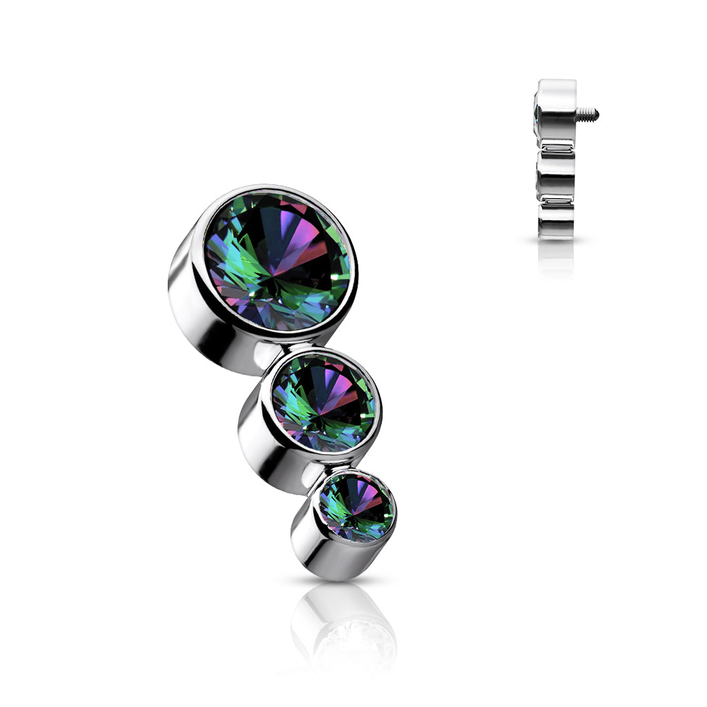 Premium G23 Titanium Trinity Cascade Microdermal Top