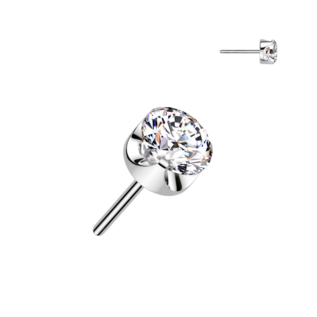 PREMIUM Rounded Bezel-Cut Crystal Luxe Threadless Top