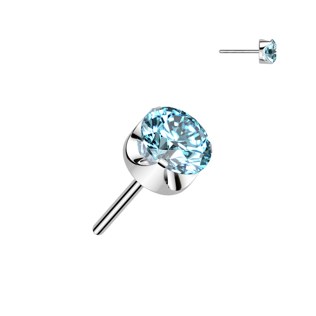 PREMIUM Rounded Bezel-Cut Crystal Luxe Threadless Top