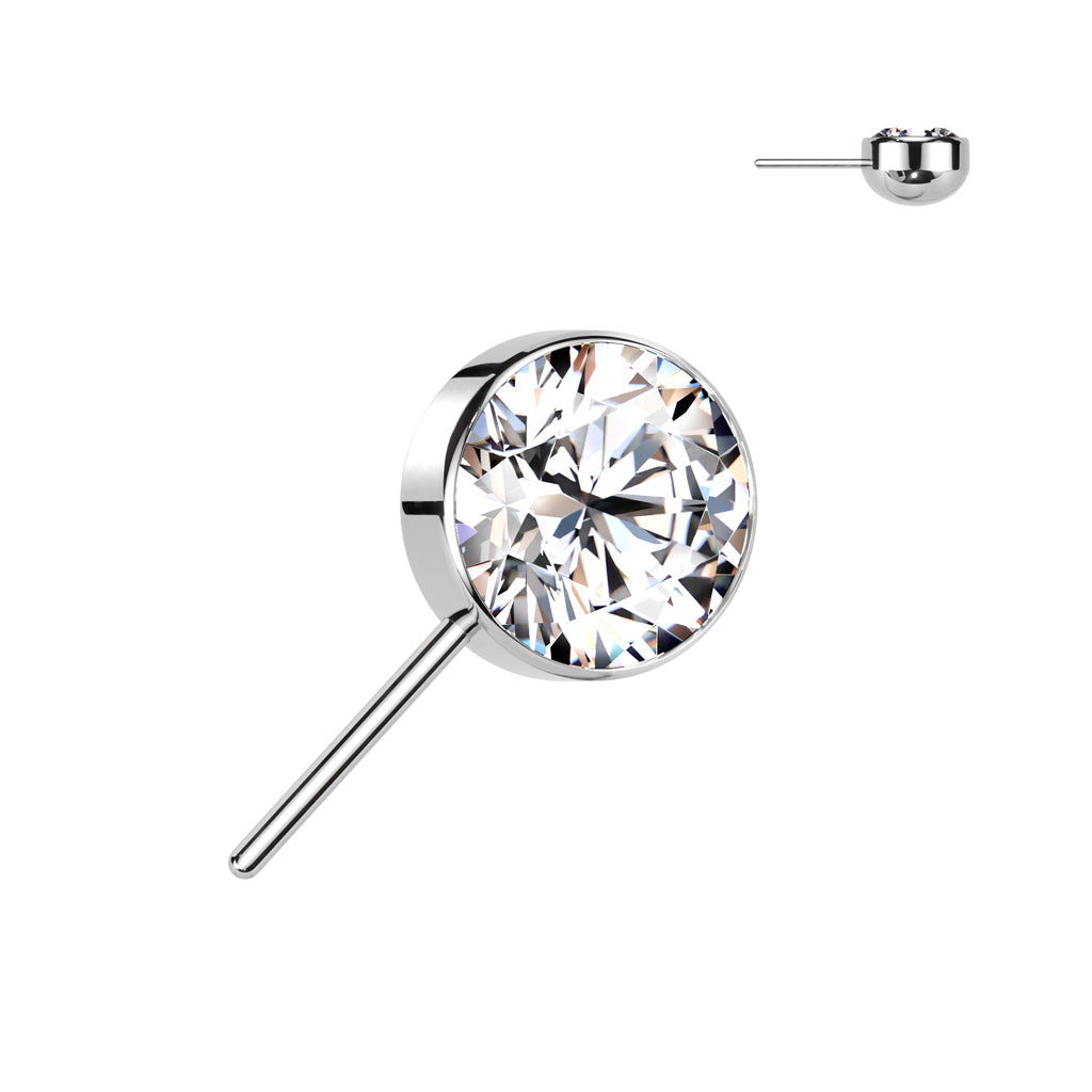 Premium G23 Titanium Side-Facing Rounded Base Threadless Top