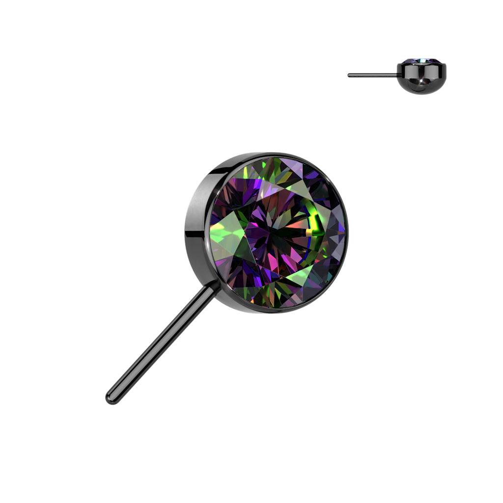 Premium G23 Titanium Side-Facing Rounded Base Threadless Top