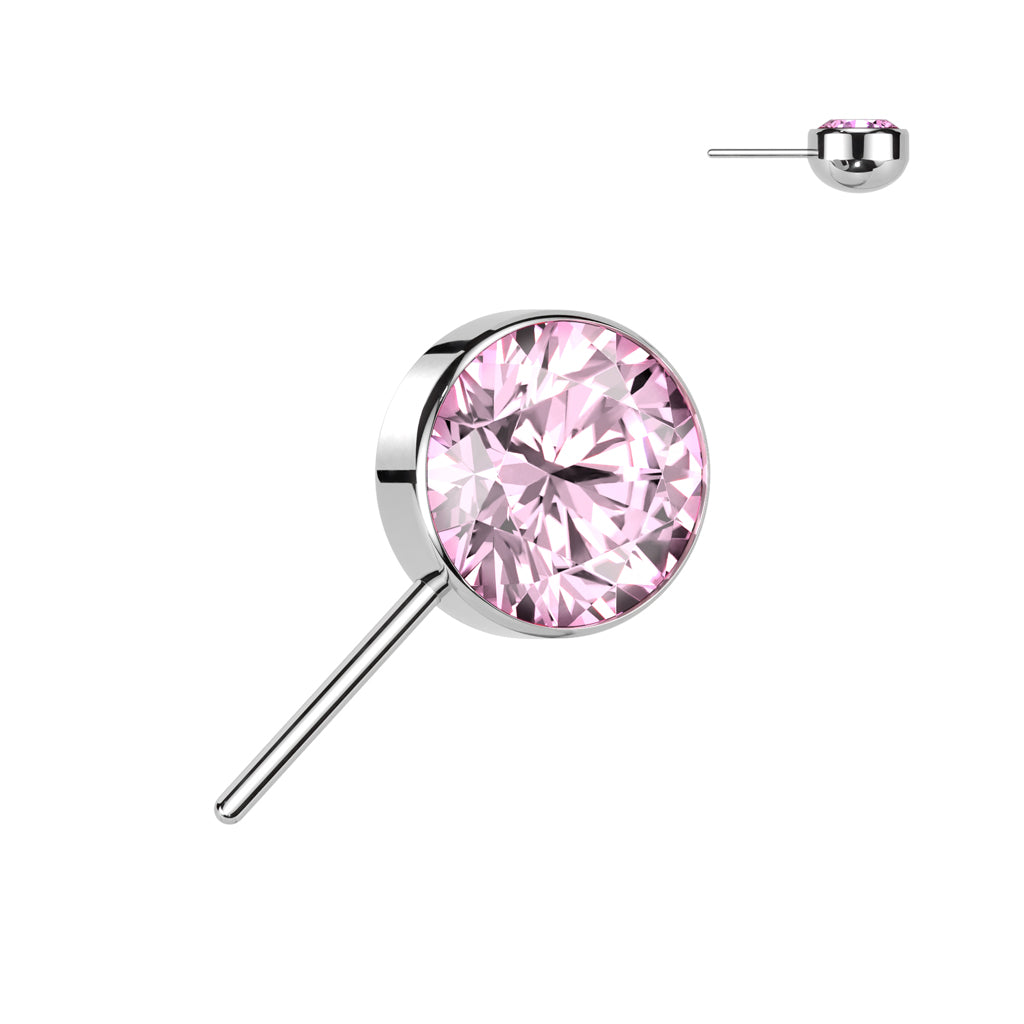 Premium G23 Titanium Side-Facing Rounded Base Threadless Top