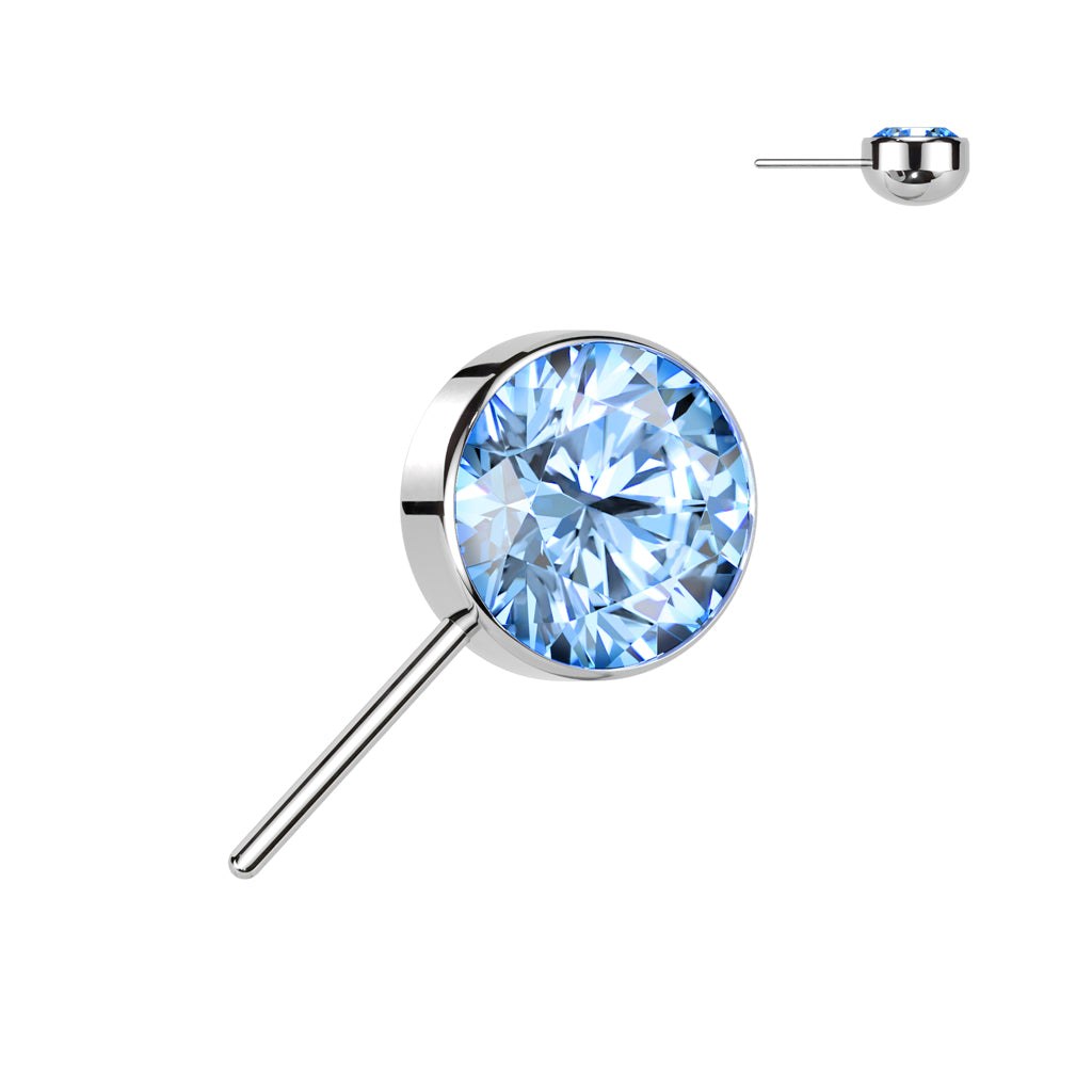 Premium G23 Titanium Side-Facing Rounded Base Threadless Top