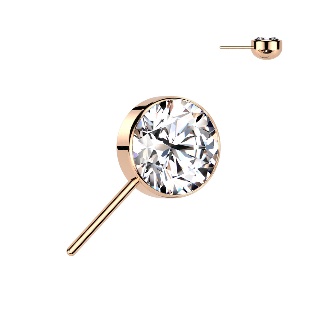 Premium G23 Titanium Side-Facing Rounded Base Threadless Top