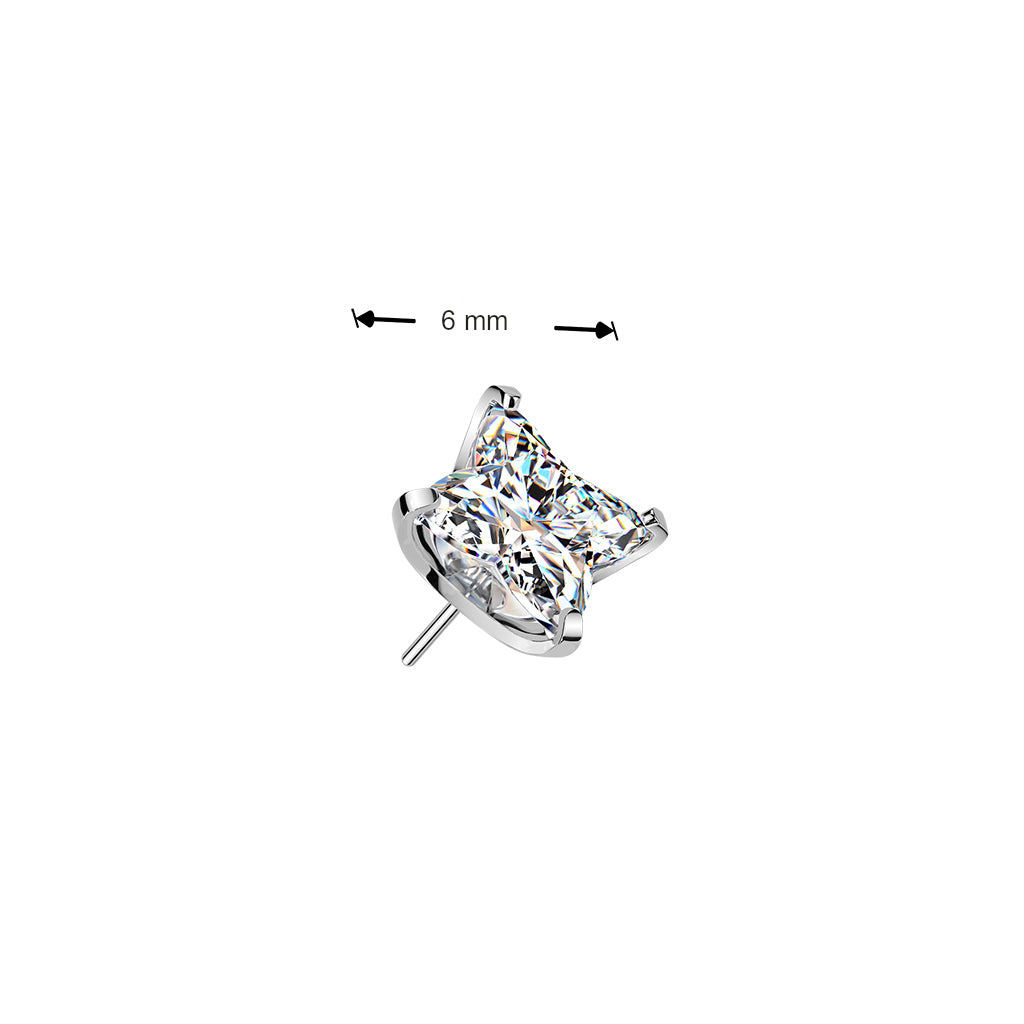 Premium G23 Titanium Crystal LV Star Luxe Threadless Top