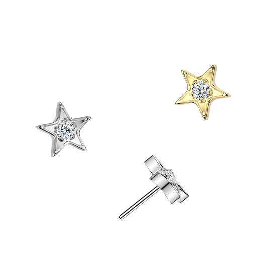 Premium G23 Titanium Luxe Star Claw-Set Threadless Top
