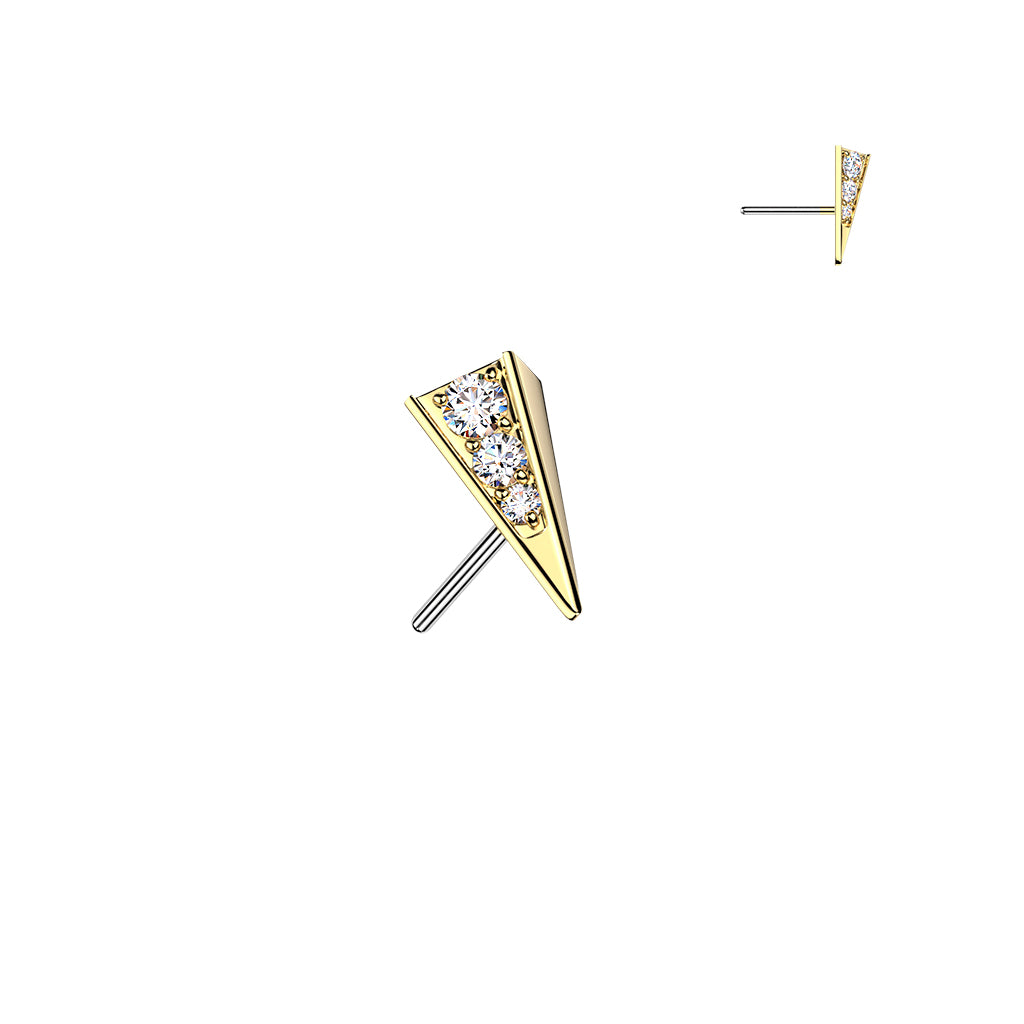 Premium G23 Titanium Front-Facing Prism Threadless Top