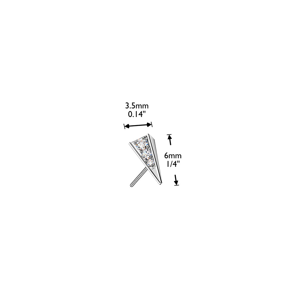 Premium G23 Titanium Front-Facing Prism Threadless Top