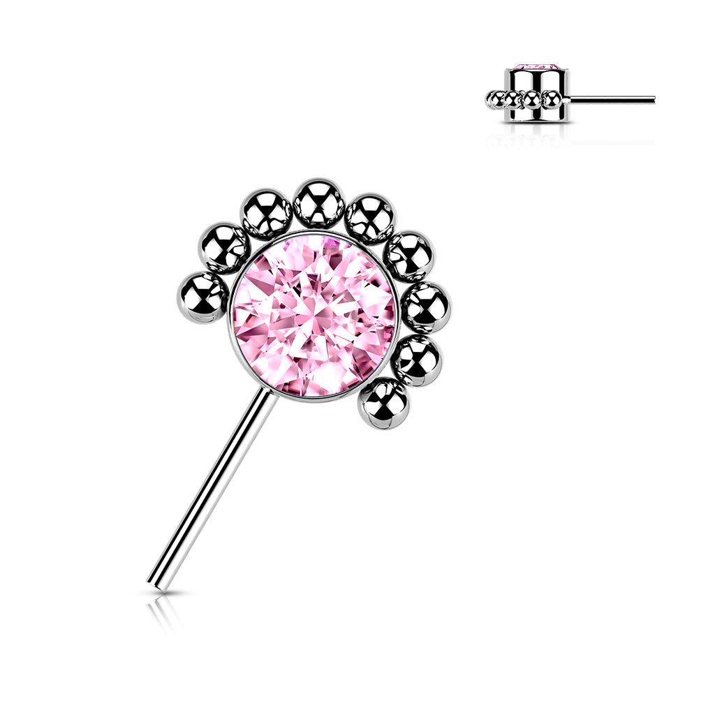 Premium G23 Titanium Dotwork Side-Facing Threadless Top