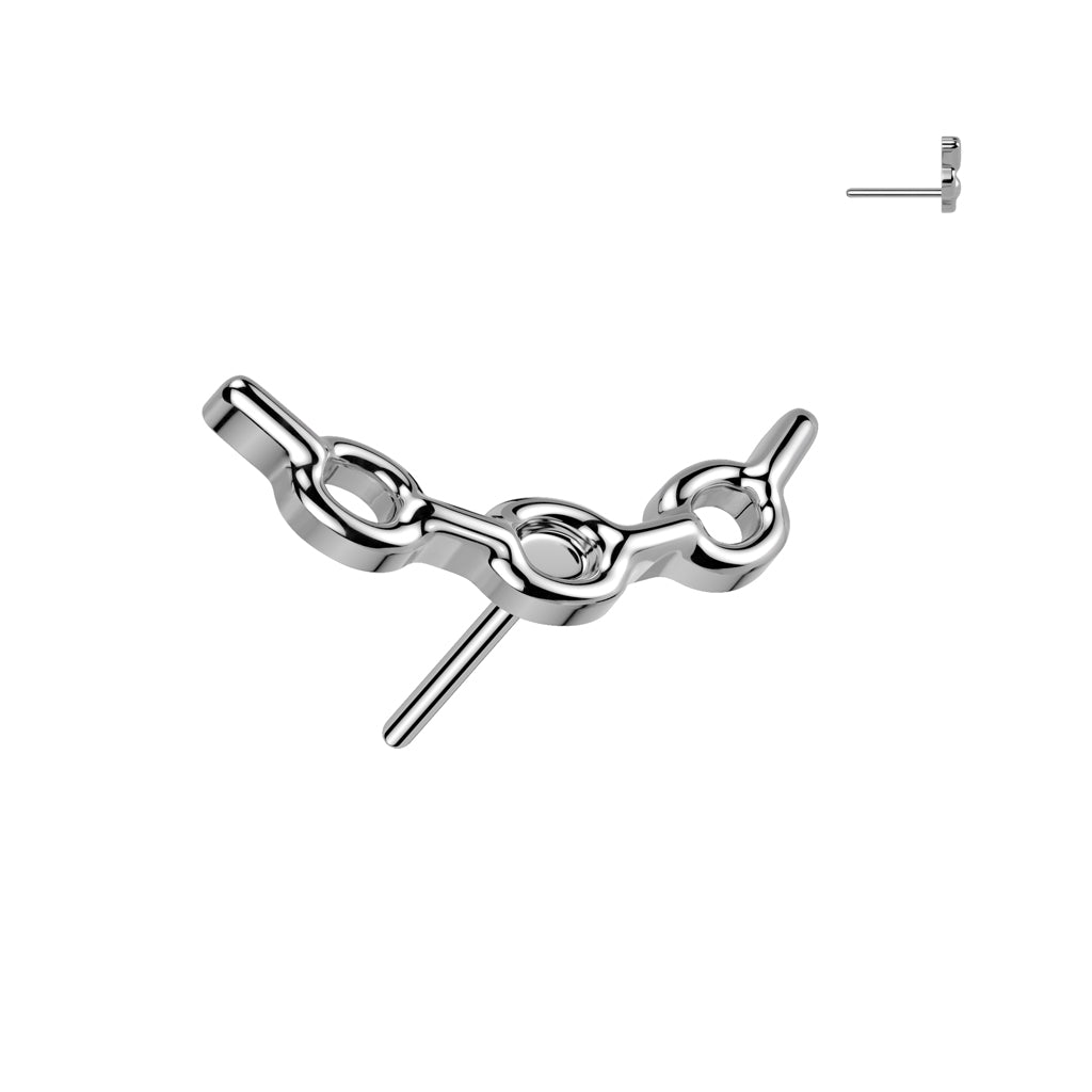 Premium G23 Titanium Chain Link Threadless Top