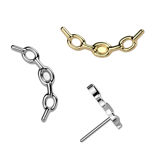 Premium G23 Titanium Chain Link Threadless Top