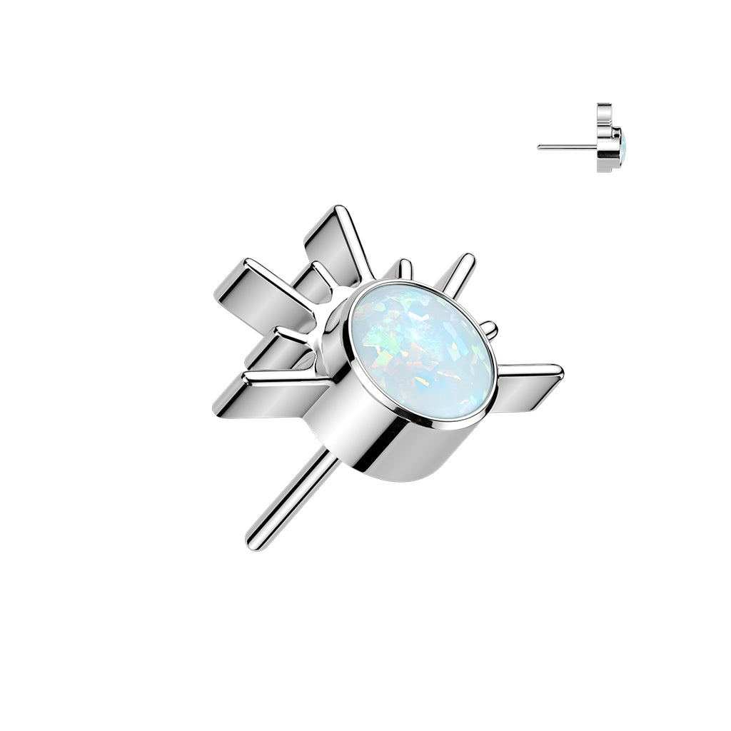 Premium G23 Titanium Opal Sunset Luxe Threadless Top
