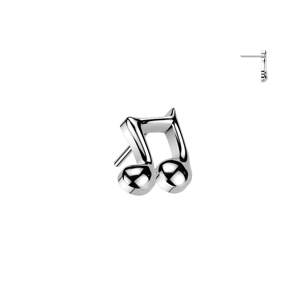 Premium G23 Titanium Music Note Threadless Top
