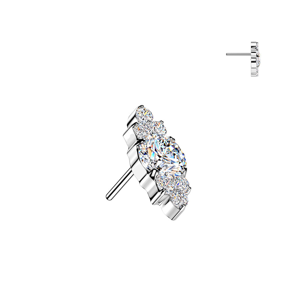 Premium G23 Titanium Celestine Stack Threadless Top