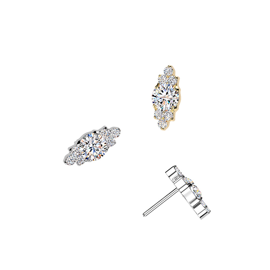 Premium G23 Titanium Celestine Stack Threadless Top