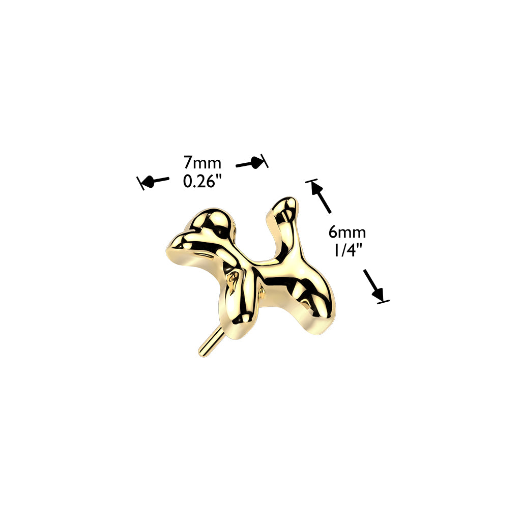 Premium G23 Titanium Balloon Dog Threadless Top