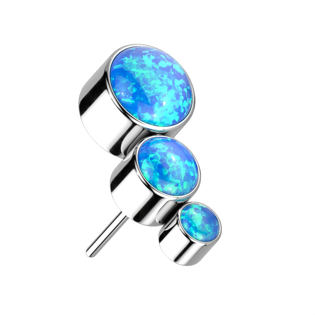 Premium G23 Titanium Opal Cascade Threadless Top