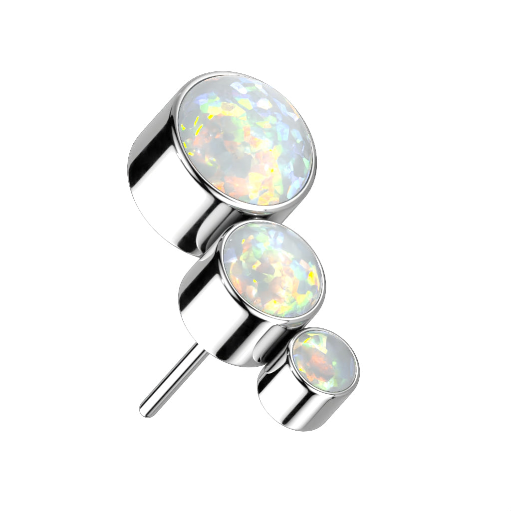 Premium G23 Titanium Opal Cascade Threadless Top