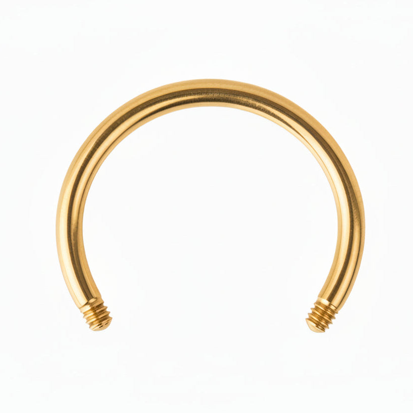 PVD Surgical Steel Externally Threaded Circular Barbell 16g-14g