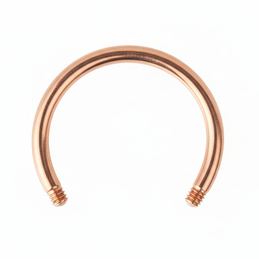 PVD Surgical Steel Externally Threaded Circular Barbell 16g-14g