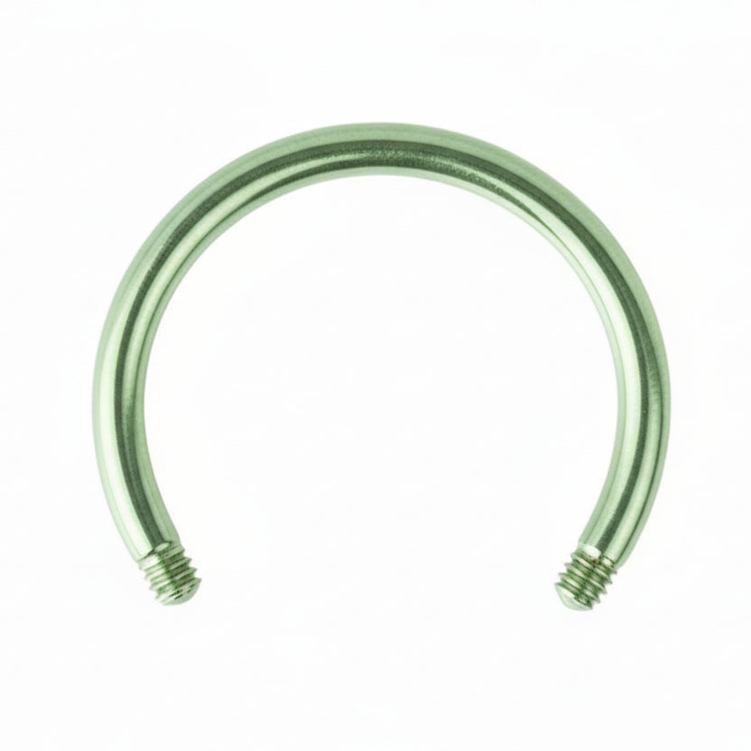 PVD Surgical Steel Externally Threaded Circular Barbell 16g-14g