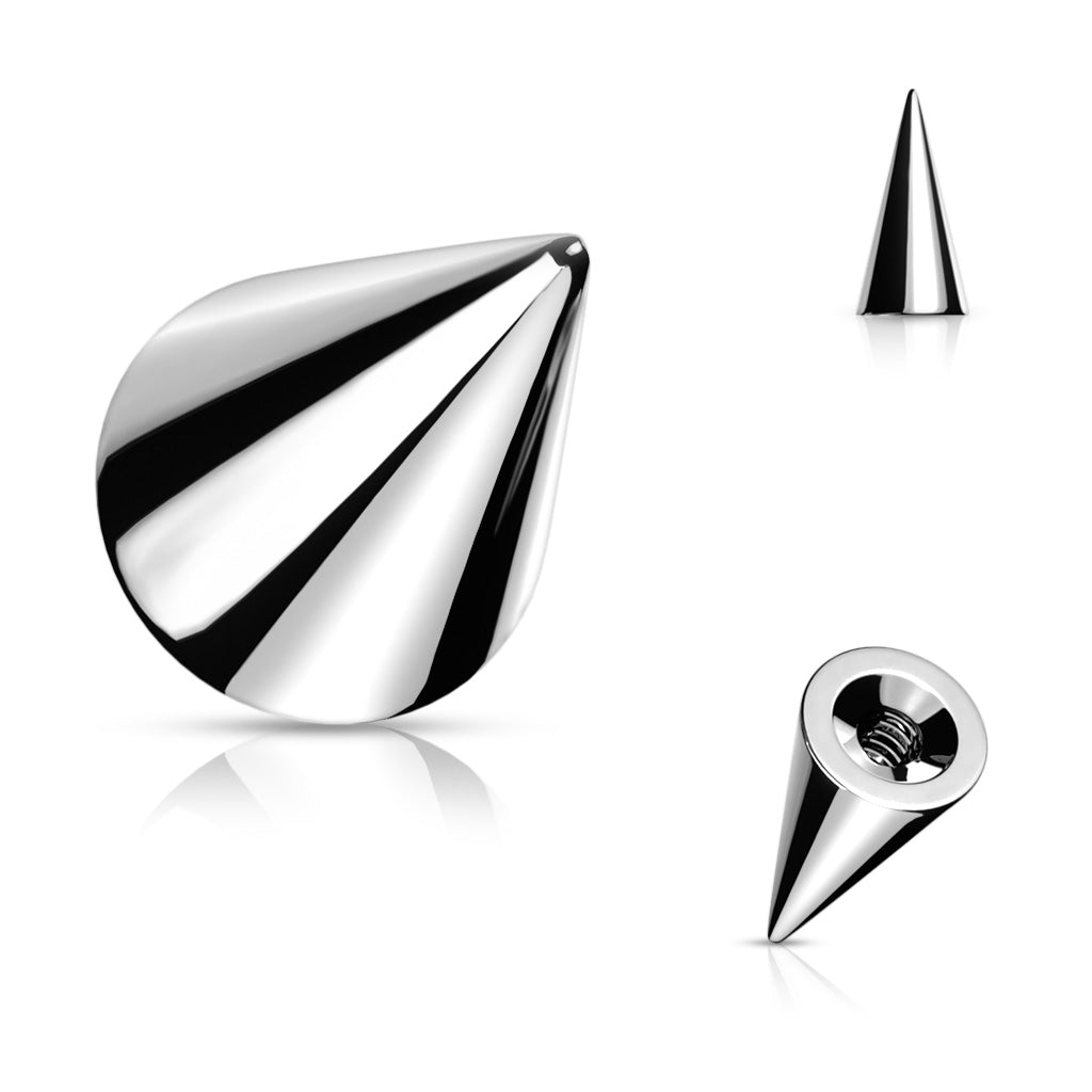 Surgical Steel Externally Threaded Spike 16g-14g