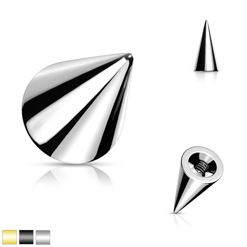 Surgical Steel Externally Threaded Spike 16g-14g