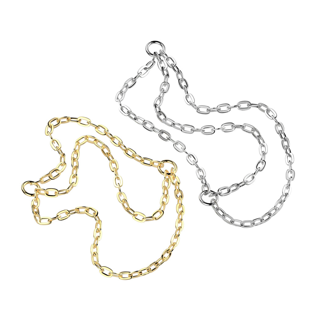 Premium G23 Titanium Triple Layer Chain Dangle
