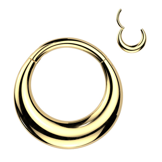 PREMIUM Maximalist Curve Hinged Segment Ring 16g