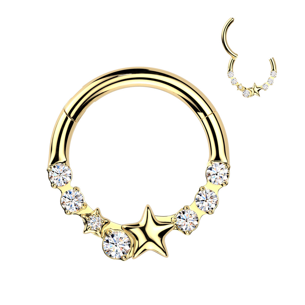 Premium Twinkle Segment Ring 16g