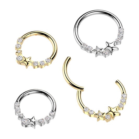 Premium Twinkle Segment Ring 16g