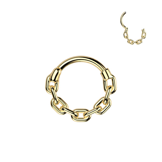 PREMIUM Linked Chain Segment Ring 16g