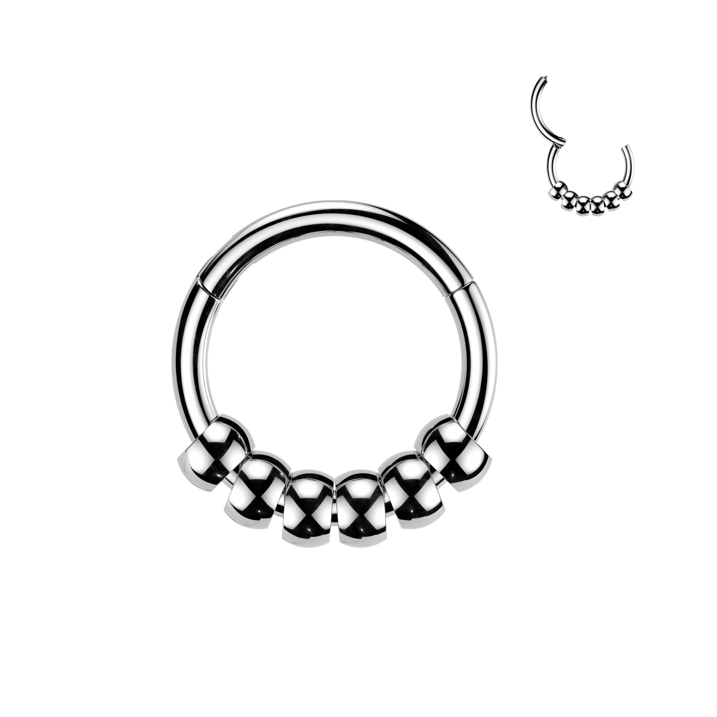 Premium Beaded Segment Ring 16g