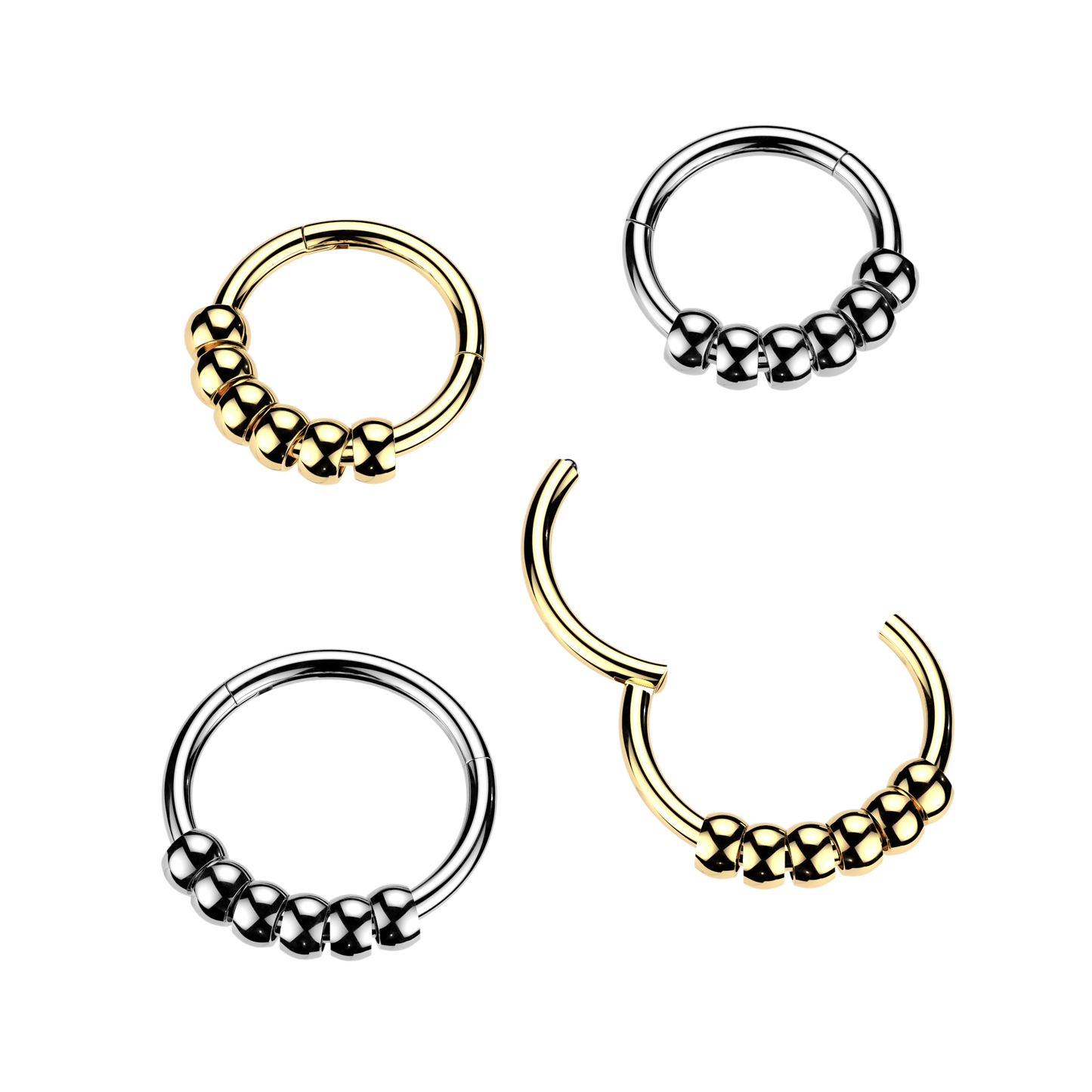 Premium Beaded Segment Ring 16g